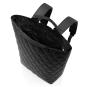 shopper-backpack rhombus black - 3