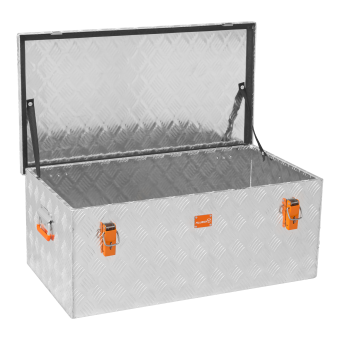 Alubox Riffelblechbox wasserfeste Pritschenbox 140 Liter - 4