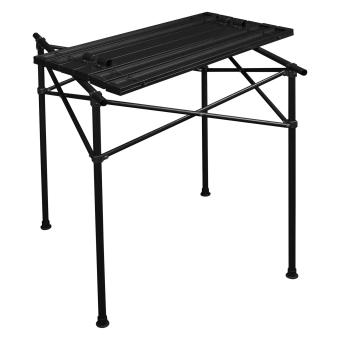 klappbarer Campingtisch Esstisch Spieltisch schwarz 70x70 cm transportabel - 4