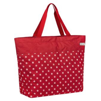 Oversized Bag Strandtasche mit extra viel Stauraum red white dots unisex - 4