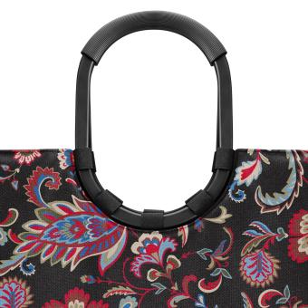 Reisenthel - Henkeltasche - schwarz Paisley Blumen Muster 22 Liter Einkaufstasche  - Lehrertasche - Bürotasche - 4
