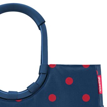 reisenthel Einkaufstasche Loopshopper L - mixed dots red - blaue stylische Tragetasche - Der Umhängetaschenkorb - 4