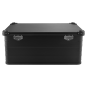 ALUBOX Aluminiumkiste Transportbox 92 Liter - schwarz - Premium Black - 4