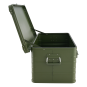 ALUBOX 92 L oliv gruen - Deckel mit Druckgussecken - Alu Staerke 1mm - Survival Box - Outdoor Kiste - 4