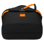 anndora Kühlkorb Einkaufskorb Alubox Design schwarz orange mit Deckel - Picknickkorb - ohne Geschirr - Henkel Klappbar Korb wasserfest von innen - 4