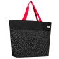 Oversized Bag Strandtasche mit extra viel Stauraum schwarz mit weißen Punkten Enkaufstasche - 4