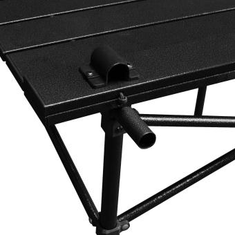 klappbarer Campingtisch Esstisch Spieltisch schwarz 70x70 cm transportabel - 5