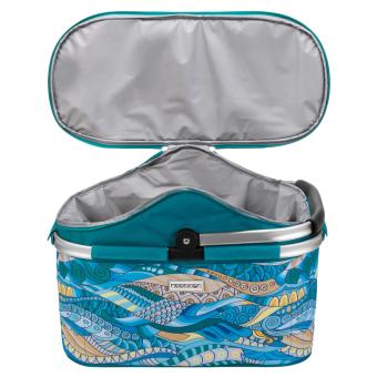 Kühlkorb Isolier Einkaufskorb OCEAN mit Reissverschluss - Isotasche mit Henkel - 5