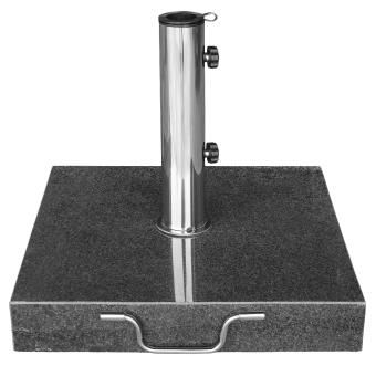 Sonnenschirmständer Granit 40kg rollbar, Adapter 48, 38mm Stamm - 5