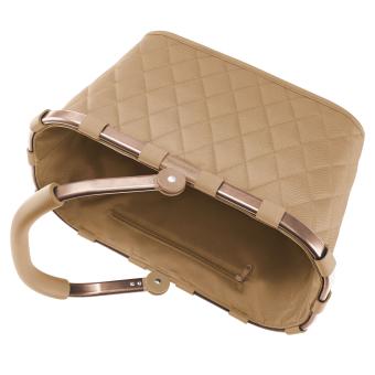 Einkaufskorb - reisenthel carrybag frame rhombus ginger - 22 Liter - beige - Henkelkorb - 5