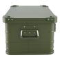 ALUBOX 47 Liter in olivgrün, Tranportbox grün, Alubox mit Deckel, Alukiste - 5