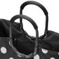 Einkaufstasche - Shopper mit runden Henkeln in schwarz weiß mit Punkten loopshopper L by reisenthel - 5