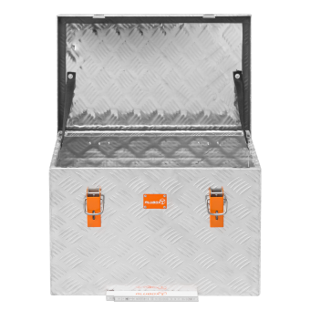 Riffelblechbox Alubox Pritschenbox 67 Liter + Spanngurt - 6