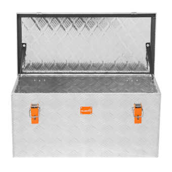 Riffelblechbox aus Alu + Spanngurt 91 Liter Pritschenkiste - 6