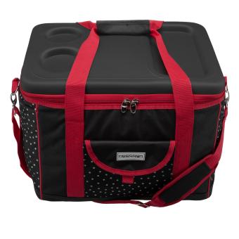 Riesige Kühltasche Picknicktasche XL schwarz weiß - Snövit - 6