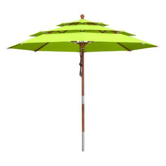 Sonnenschirm Gartenschirm Schirm 3 m rund Apfel Grün Limette B-Ware 