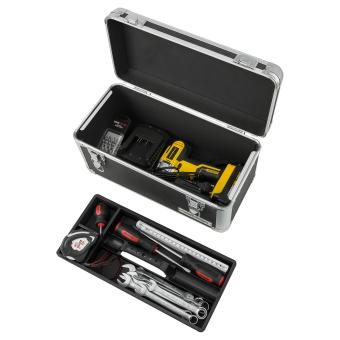 Werkzeugkoffer 13 Liter Transportbox Werkzeugkasten Werkzeugbox - schwarz - 6