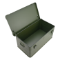ALUBOX 141 Liter olivgrün - Stapelecken - Alubox mit Deckel - Transportbox in camouflage grün - 6