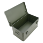 ALUBOX 92 L oliv gruen - Deckel mit Druckgussecken - Alu Staerke 1mm - Survival Box - Outdoor Kiste - 6