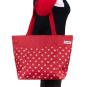 anndora shopper 17 Liter Einkaufstasche rot mit weißen Punkten - 6