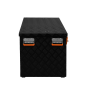 Riffelblechbox Alubox schwarz - black - 3mm Wandstärke, 250 Liter 102,2 cm x 52,5 cm x 52,0 cm - 6