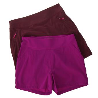 Damen Poloshirt + Funktionsrock pink/aubergine Gr. 36 Baumwollshirt Wanderrock - 7