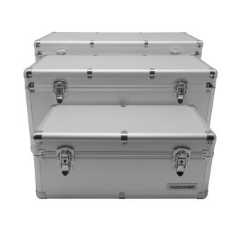 anndora Alu Rahmenkoffer 3er Set Silber 155 Liter Transportbox Werkzeugkoffer - 7