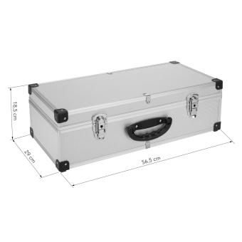 anndora DJ CD-Koffer - Werkzeugkiste - DJ Case Box + Schlüssel  - 7