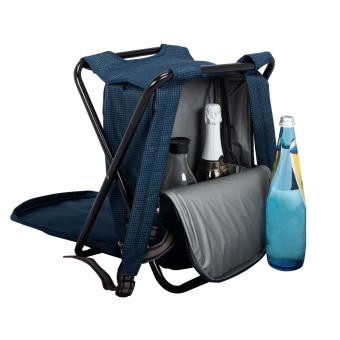 Picknick Rucksack ohne Inhalt blau mit Tragefunktion - 7