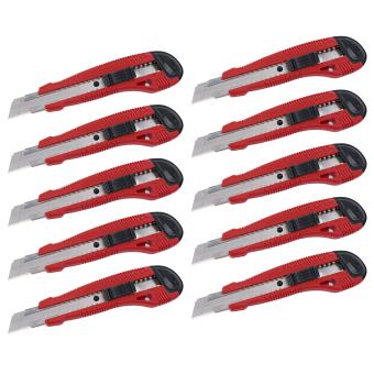Sparset 10 X Maler Cuttermesser mit antirutsch und Ersatzklinge Slide Lock - 7