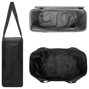 anndora Einkaufstasche schwarz + extra Innentasche aus Isomaterial  - 7