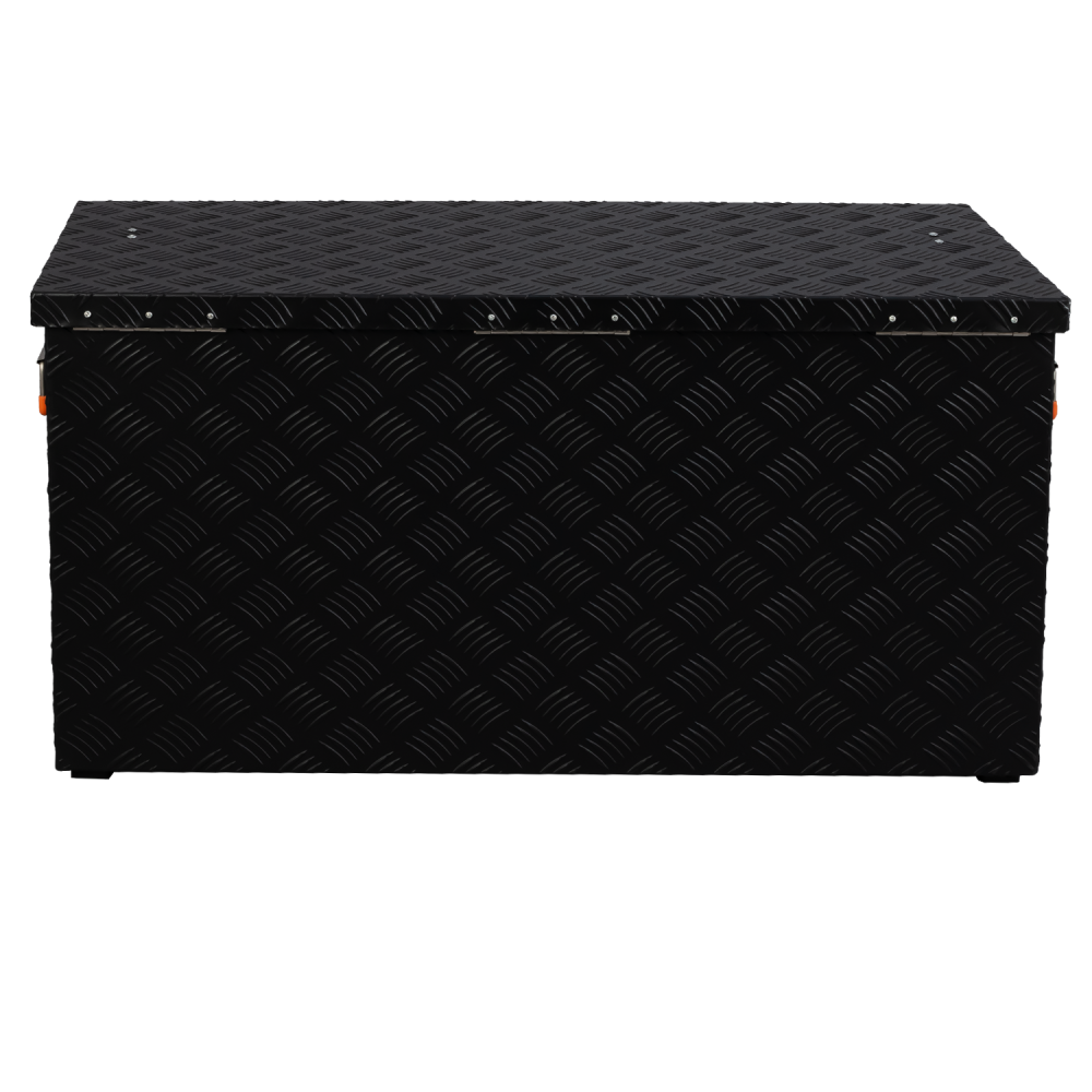 Riffelblechbox Alubox schwarz - black - 3mm Wandstärke, 250 Liter 102,2 cm x 52,5 cm x 52,0 cm - 8