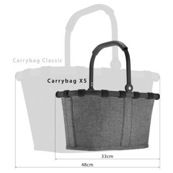 Kleines Mini Carrybag für Kids - in grau silber Kindereinkaufskorb - 8
