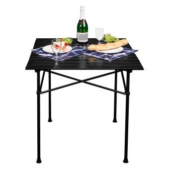 klappbarer Campingtisch Esstisch Spieltisch schwarz 70x70 cm transportabel - 8
