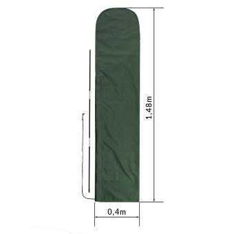 Sonnenschirm Husse Schutzhülle für 2,5m und 2,1m rund - Grün - 8