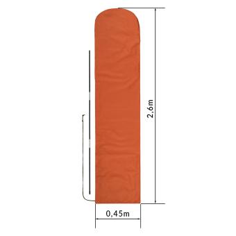 Sonnenschirm Husse Schutzhülle für 3x4m rechteckig / 5m rund - Terracotta - 8