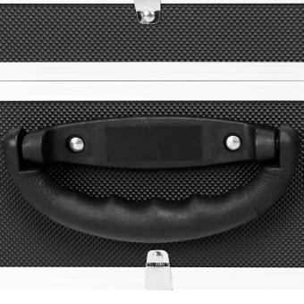 anndora >Werkzeugkoffer Laptopkoffer schwarzWerkzeugkiste schwarz inkl. Tragegurt + Schlüssel - 8