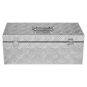 Alubox - die Werkzeugkiste mit Werkzeugschale - Riffelblech - Griff auf Oberseite - abschließbare Werkzeugkiste - umlaufende Dichtung - 1,5mm Stärke - 38L - 9