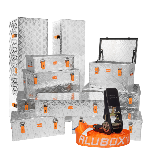 Alu Riffelblechbox Alubox Größenwahl Pritschenbox