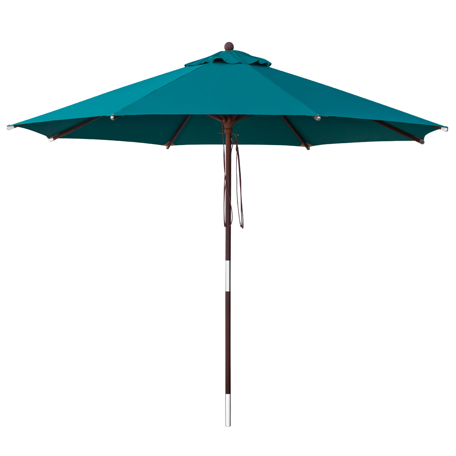 anndora Sonnenschirm aus Olefin 3m rund Grünblau Winddach UV-Schutz - 1