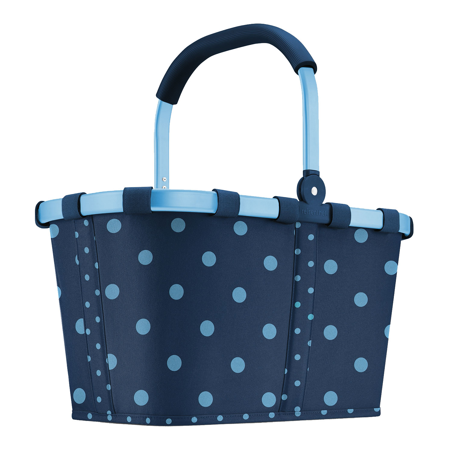 Einkaufskorb Carrybag mixed dots blue