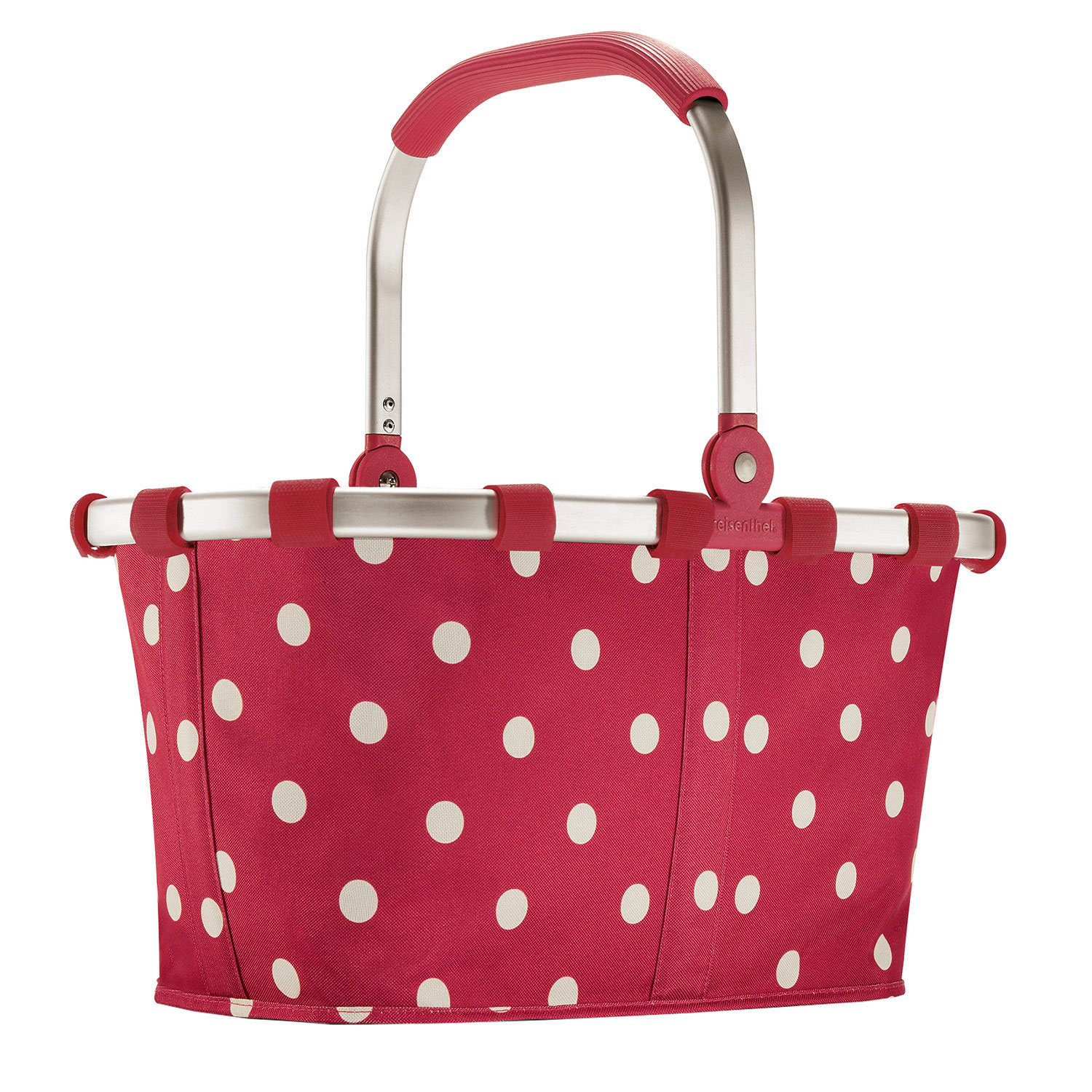 Ruby Dots – Reisenthel carrybag XS dots Einkaufskorb Picknickkorb Henkelkorb 5 Liter ruby dots – Größe S