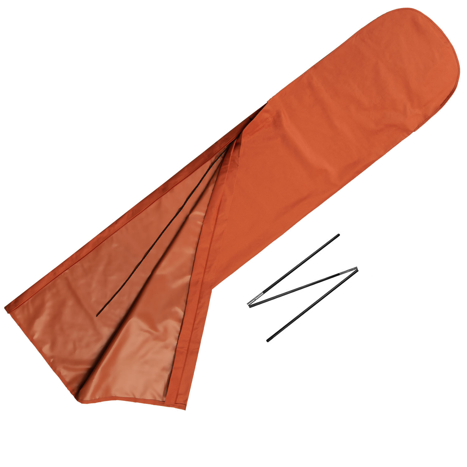 Sonnenschirm Husse Schutzhülle für 2,5m und 2,1m rund - Terracotta - 3