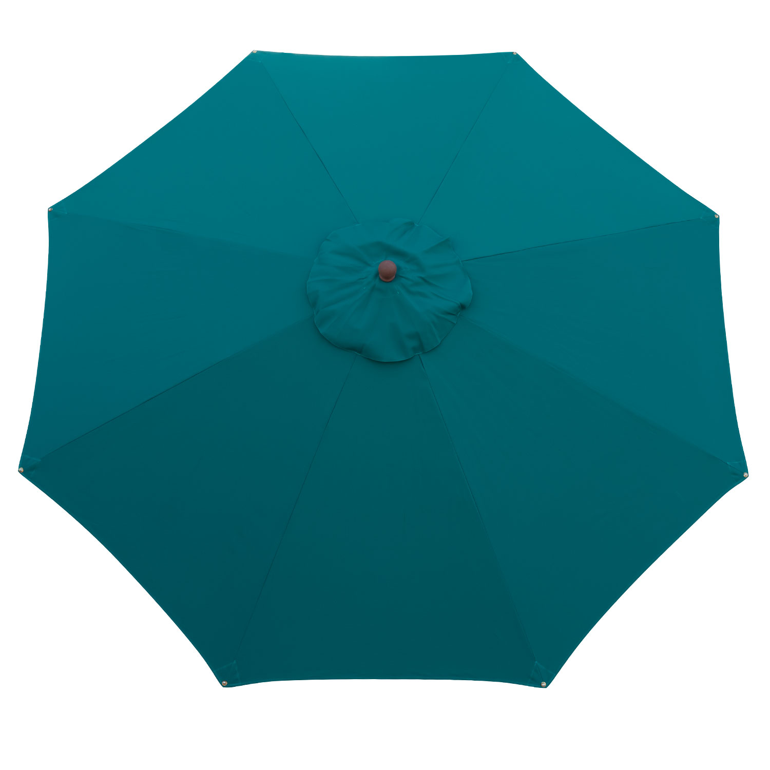 anndora Sonnenschirm aus Olefin 3m rund Grünblau Winddach UV-Schutz - 3