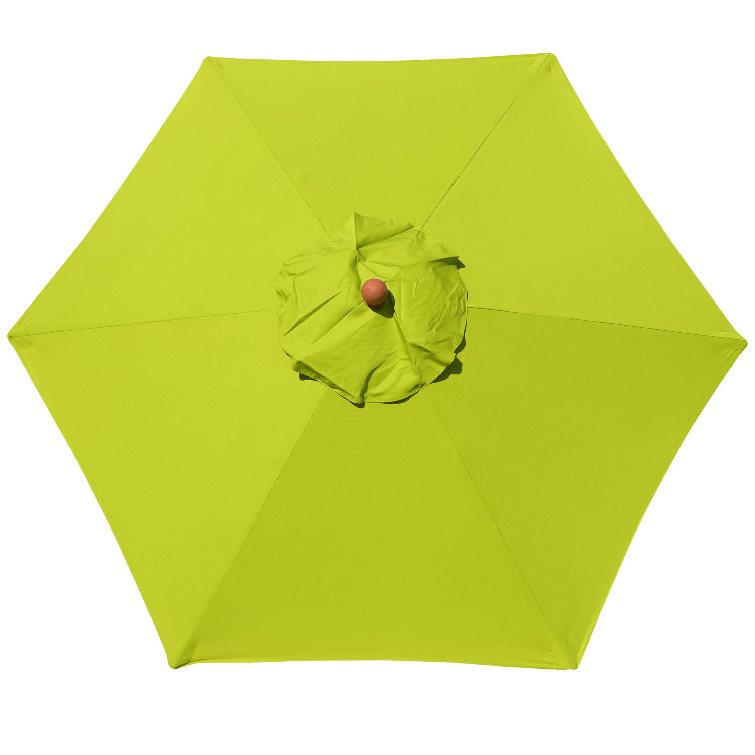 anndora Sonnenschirm 2m rund Apfelgrün Limette Winddach UV-Schutz - 4