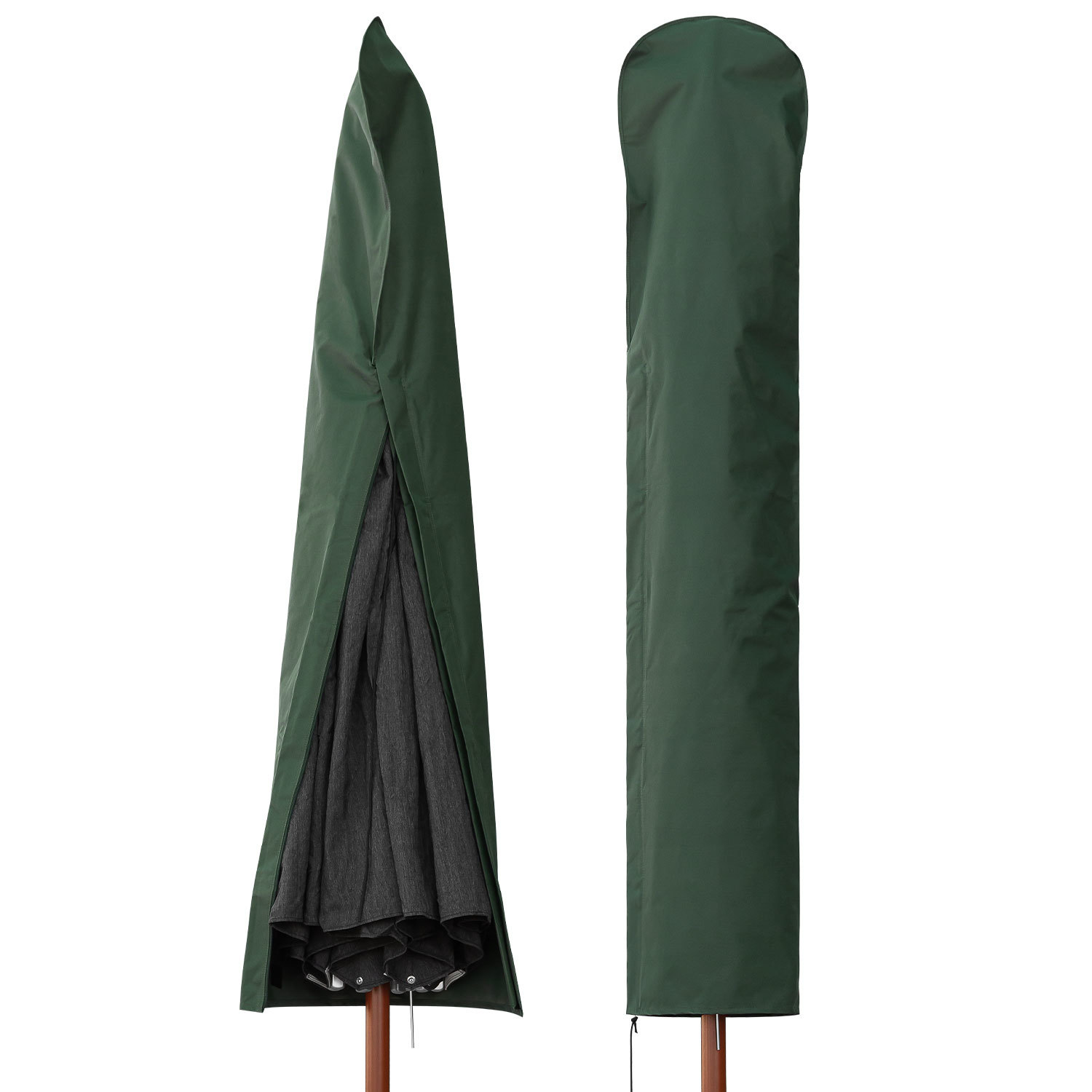 Sonnenschirm Husse Schutzhülle für 3,5m rund / 2x3 m rechteckig - Grün - 4
